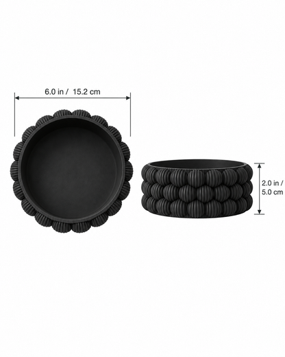 Bubble Catch-All Bowl dimensions - 6.0 inches diameter, 2.0 inches tall